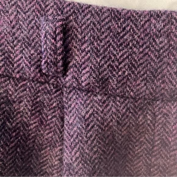 J. Crew x Abraham Moon Purple Herringbone Wool Trousers - Picture 4 of 10